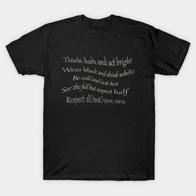 Think black T-Shirt by Wwonka